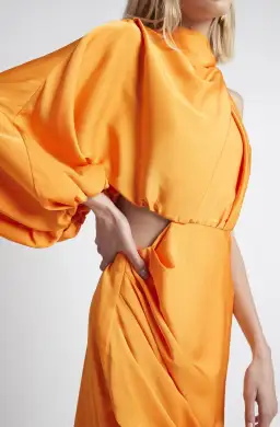 Sheike Juliet Dress Striking Orange Size 8