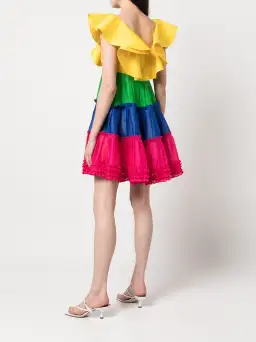 Leo Lin Chariot Mini Dress Multi Size AU 12 for rent on The Volte - image 2