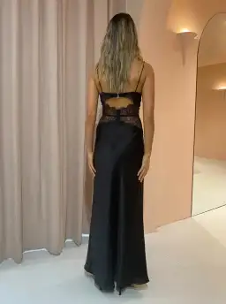 Bec & Bridge Camille Maxi Dress Black Size AU 6 for rent on The Volte - image 3