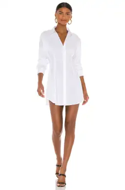 OW Collection White Ella Shirt Dress White Size M/AU 10 for rent on The Volte - image 1