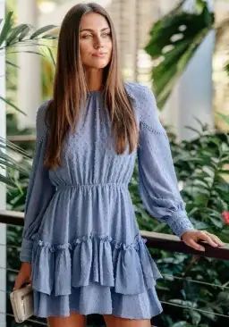 Talulah Sweet Allure Mini Dress Blue Size 8 for rent on The Volte - image 4