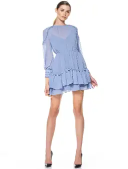 Talulah Sweet Allure Mini Dress Blue Size 8 for rent on The Volte - image 1