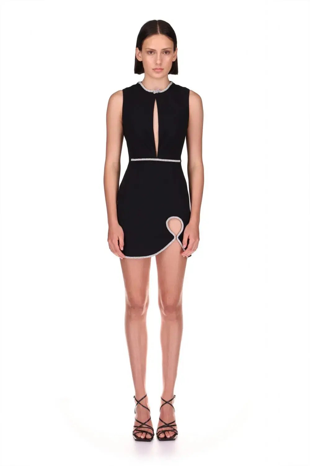 Nicola Finetti Carla Mini Dress Black Size 6 for rent on The Volte - main image