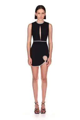 Nicola Finetti Carla Mini Dress Black Size 6 for rent on The Volte - image 1