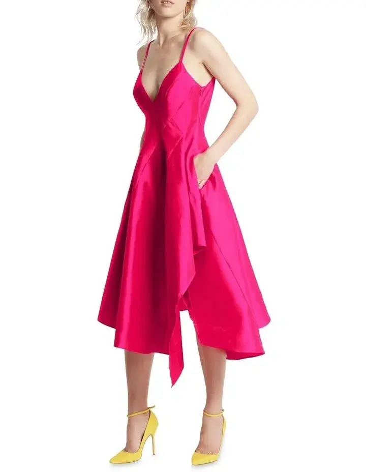 Sass and Bide Bright Futures Midi Dress Pink Size 6 for rent on The Volte - main image