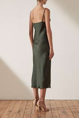 Shona Joy Douglas Bias Slip Midi green 6 for rent on The Volte - image 3