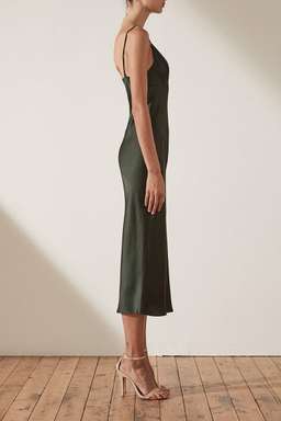 Shona Joy Douglas Bias Slip Midi green 6 for rent on The Volte - image 2