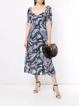 ALice McCall Royal Paisley Midi Dress Print Size 6 for rent on The Volte - image 1