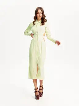 Alice McCall Lime Cream Night Sky Trench Green Size 8 for rent on The Volte - image 2