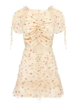 Alice McCall Mood For Love Mini Dress Peach Cream Size 14 for rent on The Volte - image 5
