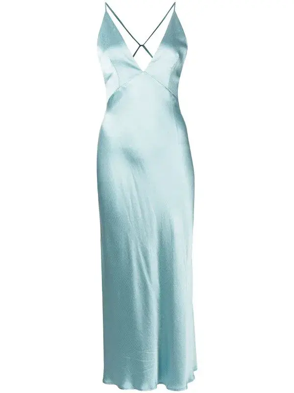 BEC & BRIDGE DUCK EGG VALENTINA MIDI DRESS - SIZE 8 AU/4 US (RRP $260) for rent on The Volte - main image