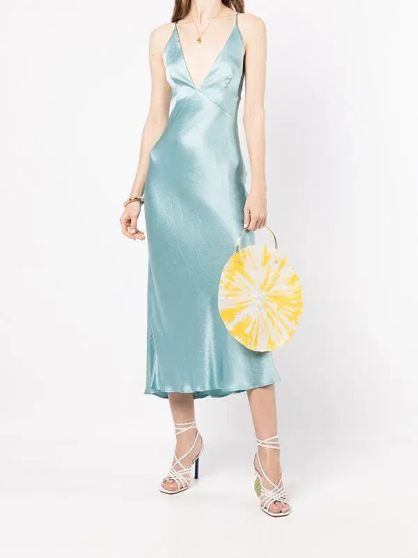 BEC & BRIDGE DUCK EGG VALENTINA MIDI DRESS - SIZE 8 AU/4 US (RRP $260) for rent on The Volte - main image