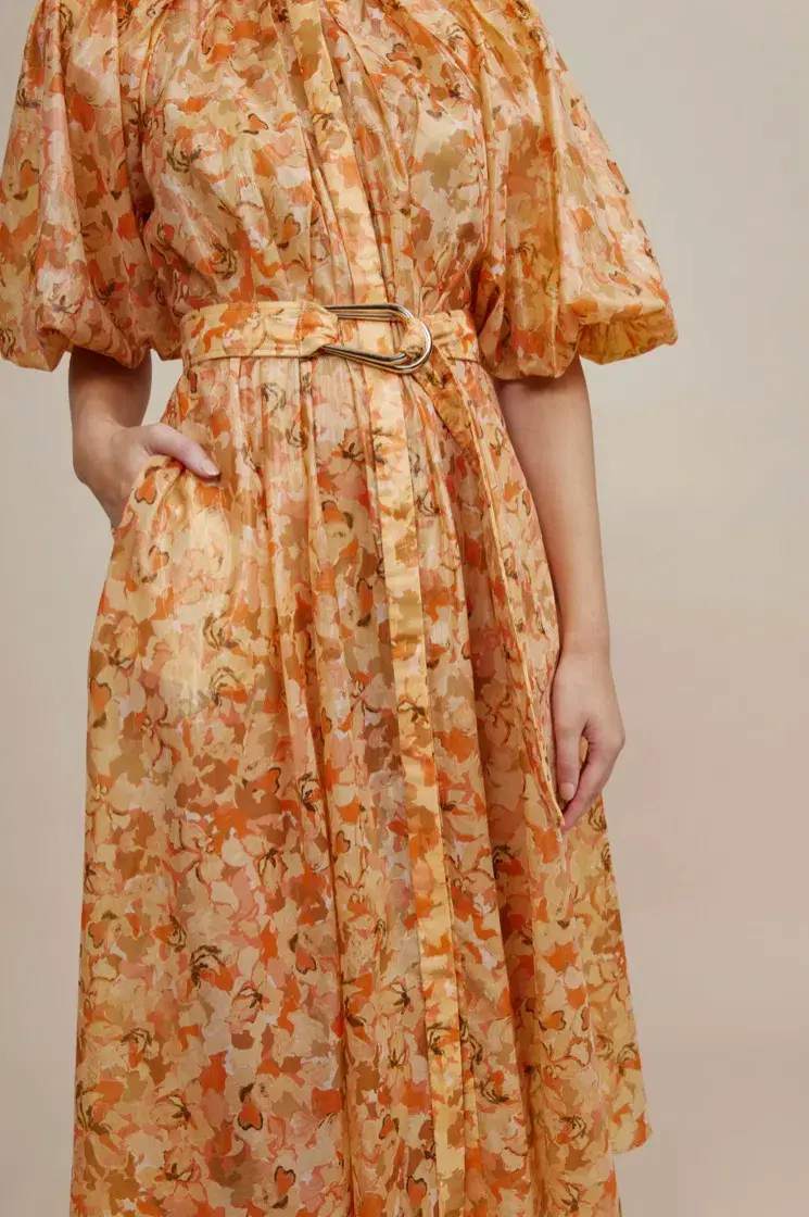 Acler Cranhurst Dress Peach Parfait Size 12 for rent on The Volte - main image