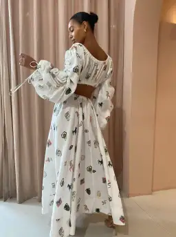 Alemais Hera Crop Top and Midi Skirt Set Print Size 8 for rent on The Volte - image 2