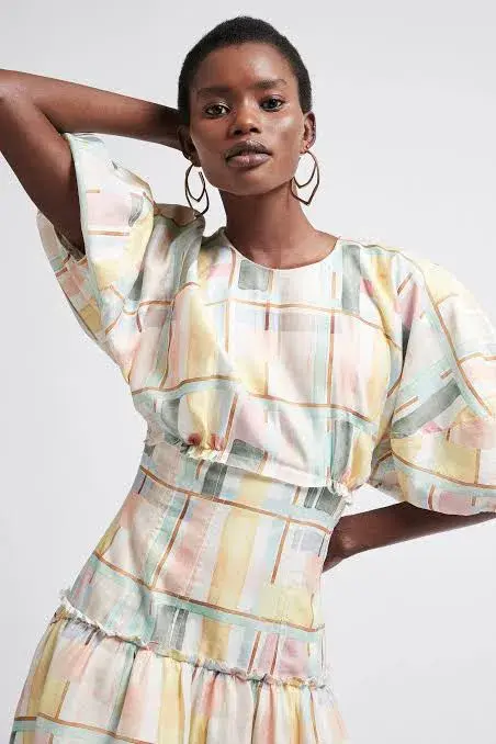 Aje L'Espirit Corset Dress Multi Size 14 for rent on The Volte - main image