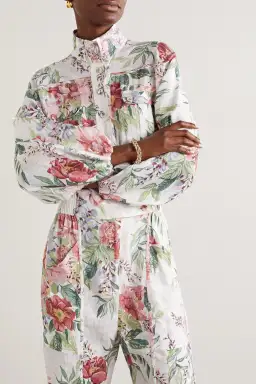 Zimmermann Bellitude Floral-print Jumpsuit Floral Size 0/AU 8 for rent on The Volte - image 2
