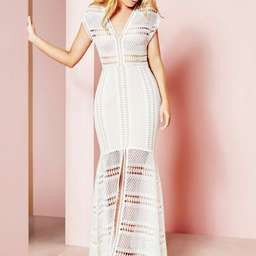 Sheike Horizons White Lace Maxi Dress