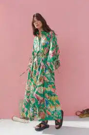 Alemais Arlo Shirt Dress Green Size 14 for rent on The Volte - image 4