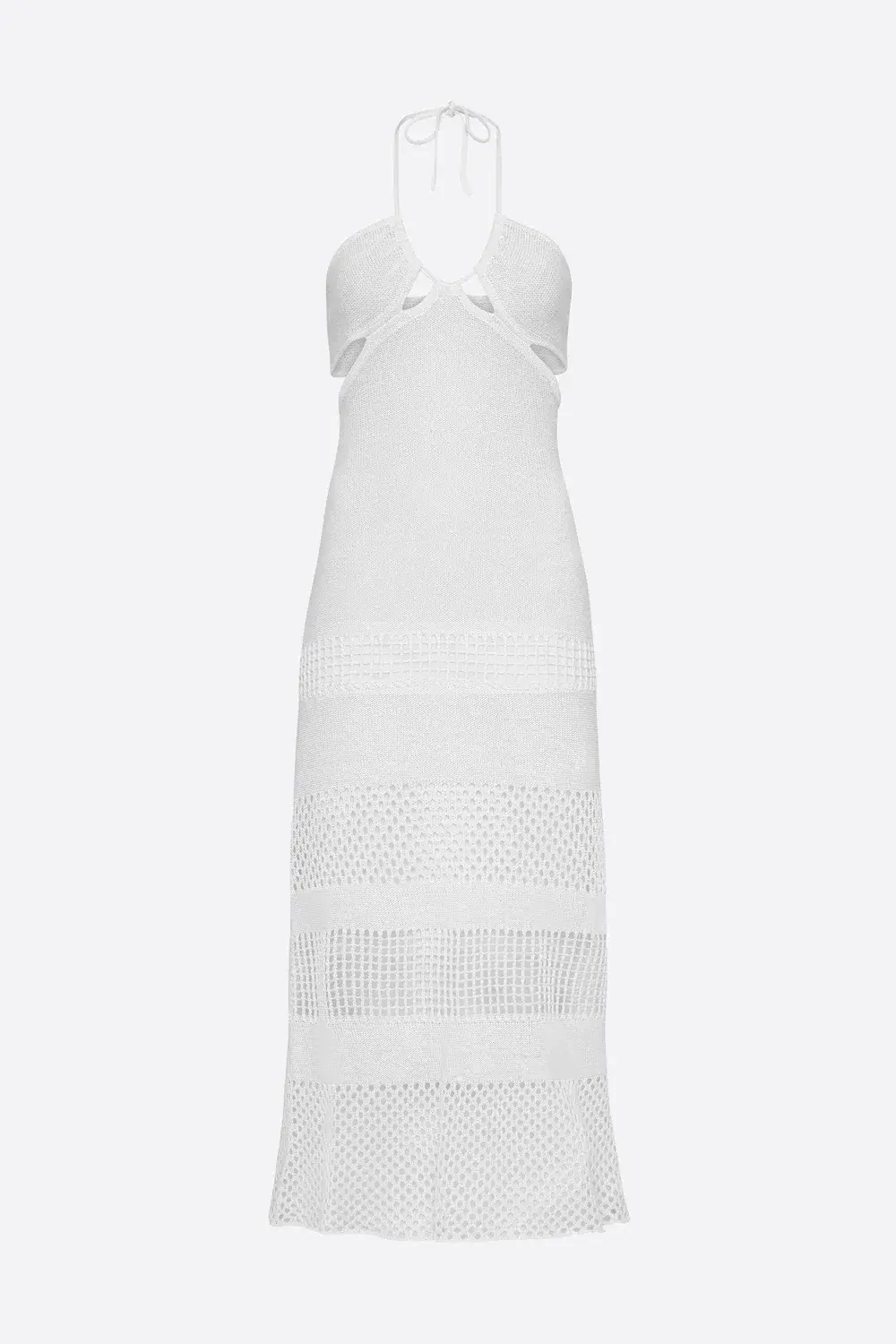 Manning Cartell Highly Strung Knit Halter Dress White Size 6  - Image 3