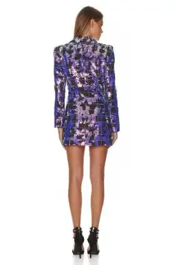 Eliya the Label The Kendra Blazer Dress Purple Size M for rent on The Volte - image 2