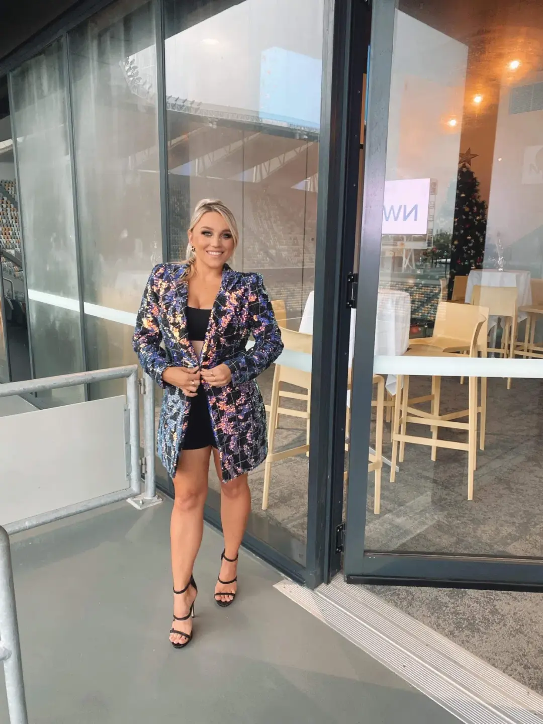 Eliya the Label The Kendra Blazer Dress Purple Size M for rent on The Volte - main image