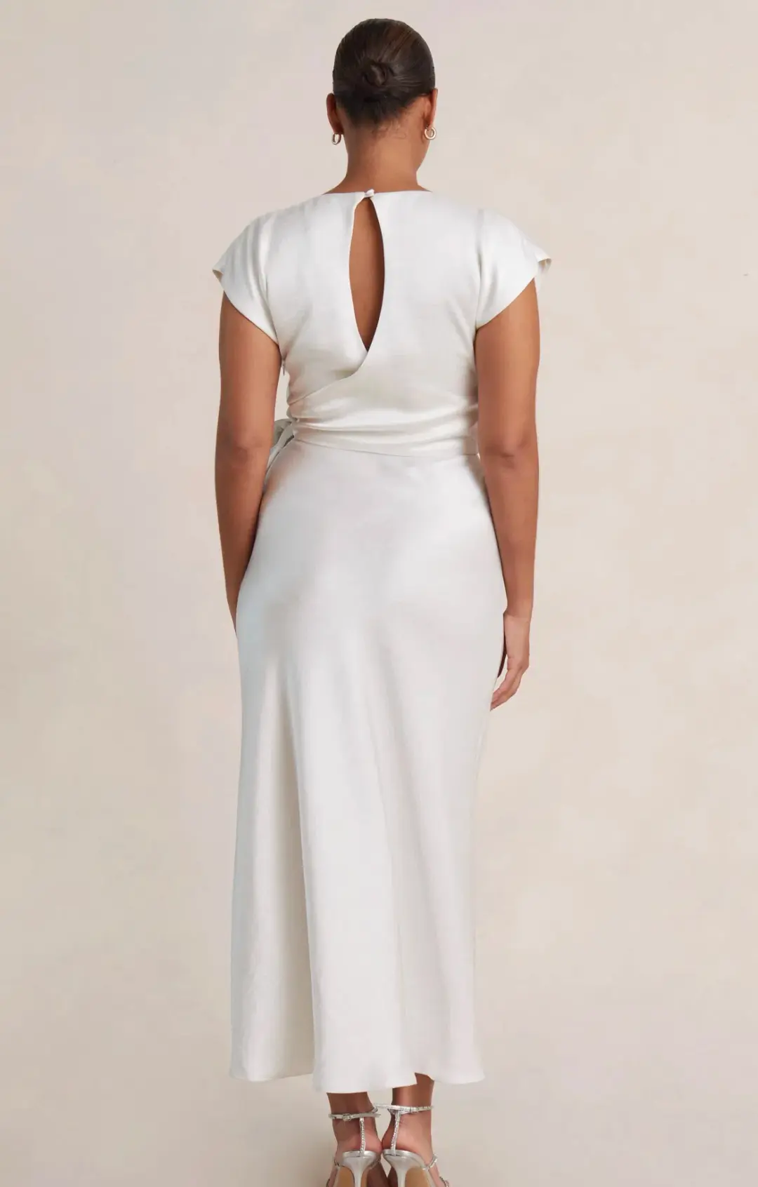 Bec & Bridge The Dreamer Wrap Dress Ivory Size 8 for rent on The Volte - main image