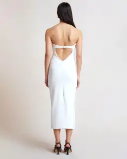 Bec and Bridge Noa Midi Dress White Size 8