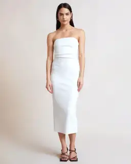 Bec and Bridge Noa Midi Dress White Size 8