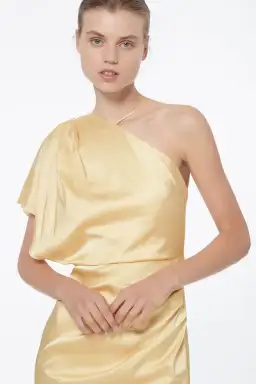 Manning Cartell Miami Heat Asymmetric Dress Yellow Size 8 for rent on The Volte - image 2