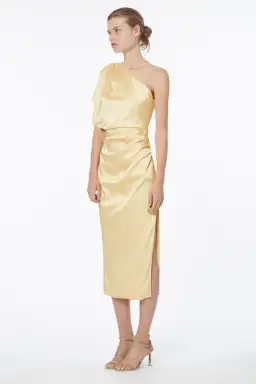 Manning Cartell Miami Heat Asymmetric Dress Yellow Size 8 for rent on The Volte - image 4