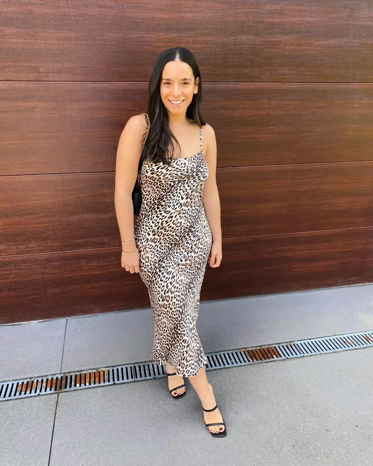 Bec & Bridge Feline Midi Dress in Leopard Print Size 8 - Image 2