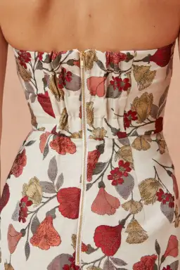 Keepsake the Label Feel Good Midi Dress Print Size 8