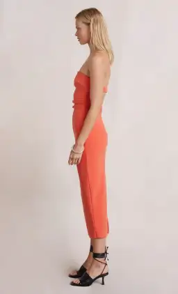 Bec and Bridge Cecily Midi Dress Orange Size 10 for rent on The Volte - image 2