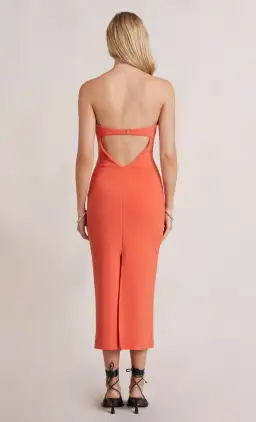 Bec and Bridge Cecily Midi Dress Orange Size 10 for rent on The Volte - image 3