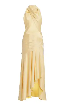 Acler Hillcrest Midi Dress Yellow Size 10 for rent on The Volte - image 6