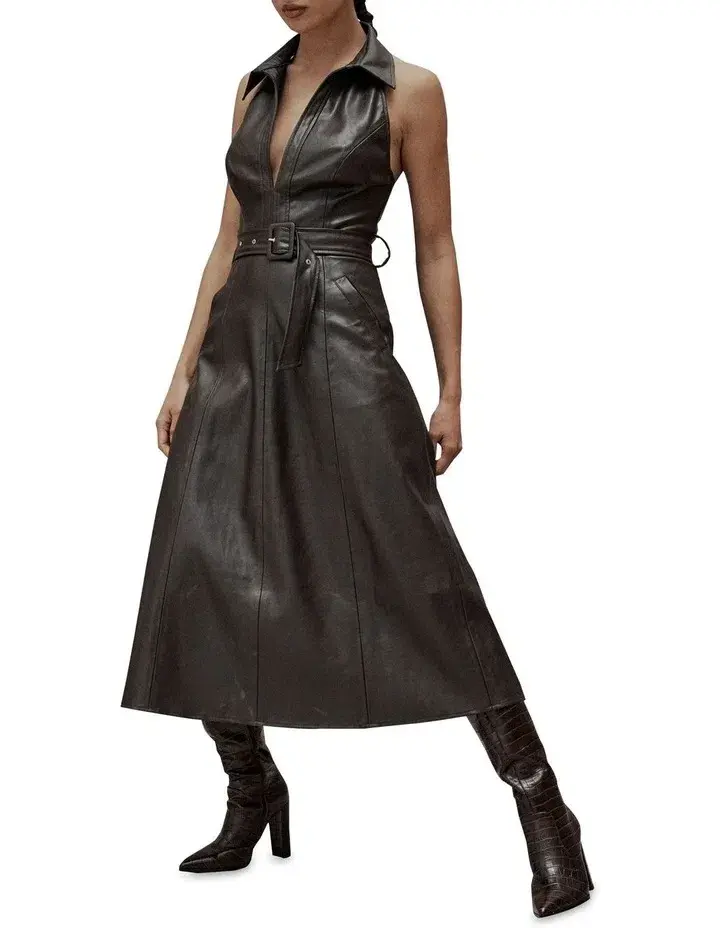 Mossman Opulence Maxi Dress Chocolate Size 14 for rent on The Volte - main image