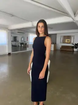 Bec & Bridge Be Mine Tuck Dress Navy Size 6 for rent on The Volte - image 1