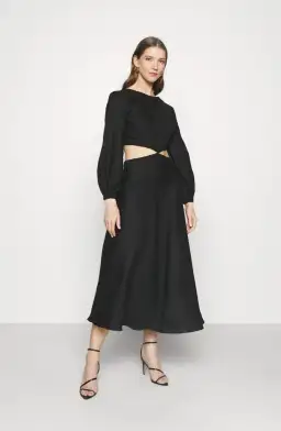 Bec and Bridge Madeleine Midi Dress Black Size 10 for rent on The Volte - image 1