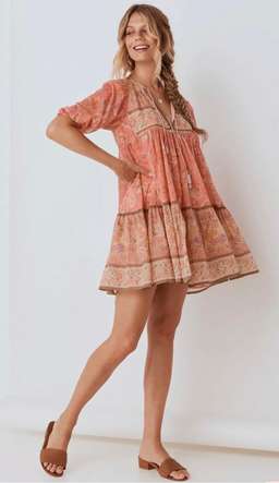 Spell & The Gypsy Seashell Boho Mini Dress Size 6 for rent on The Volte - image 2