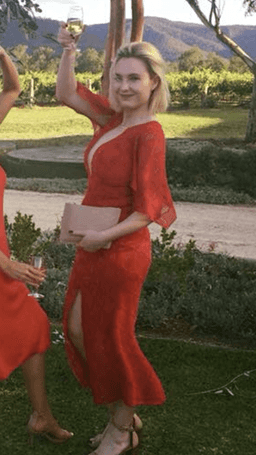 Manning Cartel Red lace dress