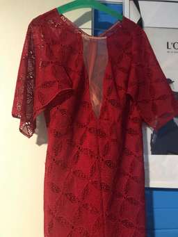 Manning Cartel Red lace dress