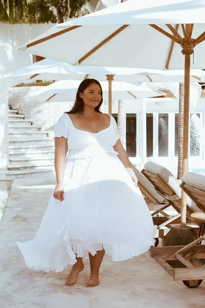 Coven and Co True Romance Gown White Size XL for rent on The Volte - main image