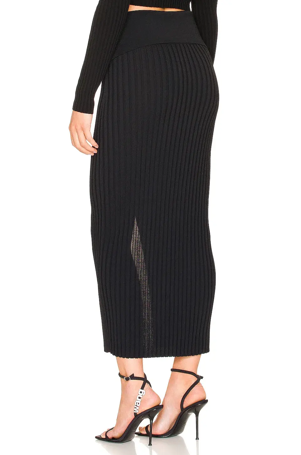 Dion Lee Lace Up Eyelet Skirt Black Size 6 for rent on The Volte - main image