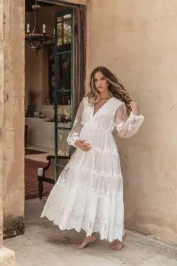 Coven & Co Lover Gown White Size L for rent on The Volte - image 1