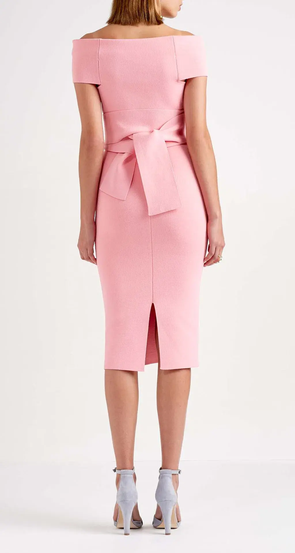 Scanlan Theodore Milano Crepe Knit Dress Pink Size 10 - Image 2