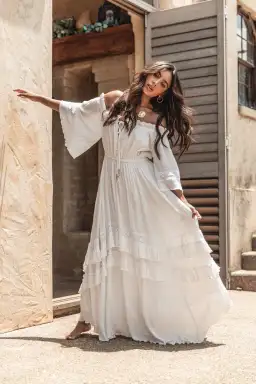 Coven & Co Juliet Gown White Size XL for rent on The Volte - image 1