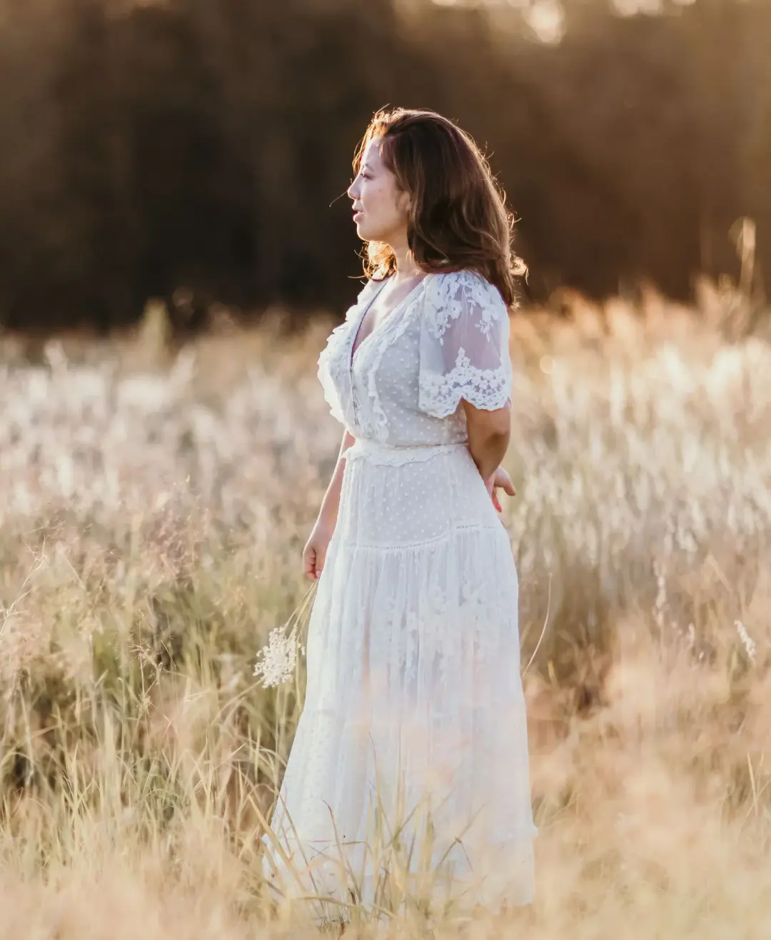 Spell & the Gypsy Dawn Lace Gown Cream Size XXL for rent on The Volte - main image