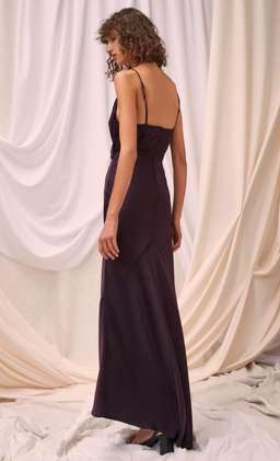 C/MEO Collective No Less Gown Aubergine Size 4 for rent on The Volte - image 3