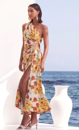 Sonya Moda Nour Maxi Dress Yarden Floral Print Size 10