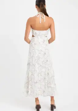 Kookai Lyra Cut Out Midi Dress Print Size 12 for rent on The Volte - image 2